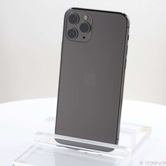 (中古)Apple iPhone11 Pro 256GB スペースグレイ MWC72J/A SIMフリー(297-ud)