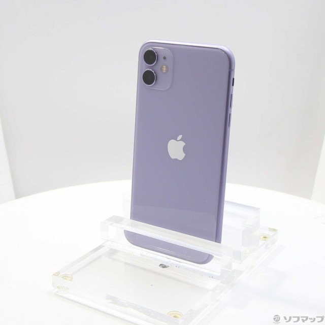 中古)Apple iPhone11 128GB パープル MHDM3J/A SIMフリー(262-ud