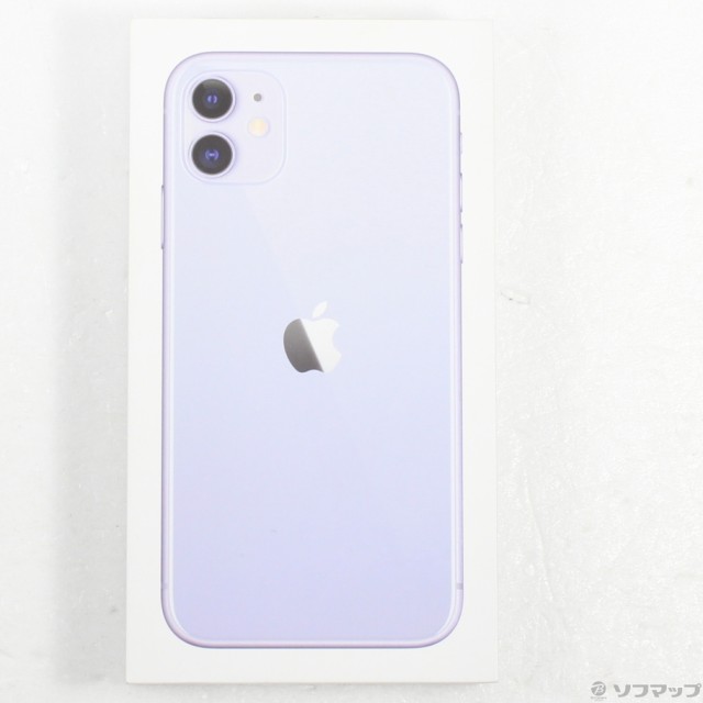 中古)Apple iPhone11 128GB パープル MHDM3J/A SIMフリー(262-ud)の