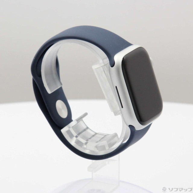 (中古)Apple (展示品) Apple Watch Series 9 GPS 41mm シルバーアルミニウムケース ストームブルースポーツバンド(344-ud)の通販は