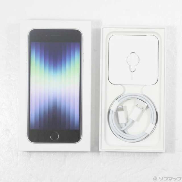 中古)Apple iPhone SE 第3世代 64GB スターライト MMYD3J/A SIMフリー