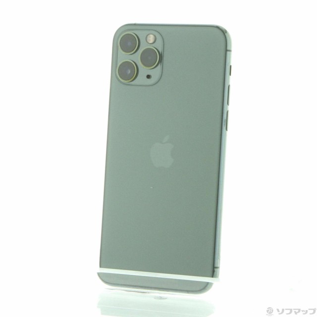 中古)Apple iPhone11 Pro 64GB ミッドナイトグリーン MWC62J/A SIM