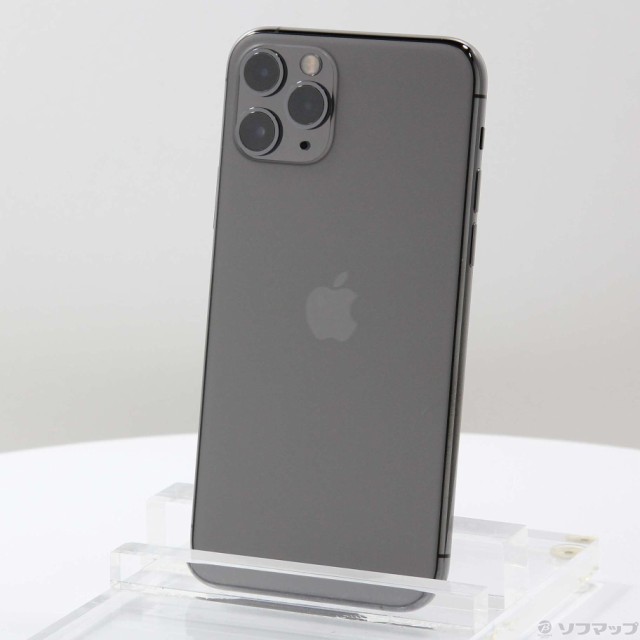 (中古)Apple iPhone11 Pro 256GB スペースグレイ MWC72J/A SIMフリー(251-ud)