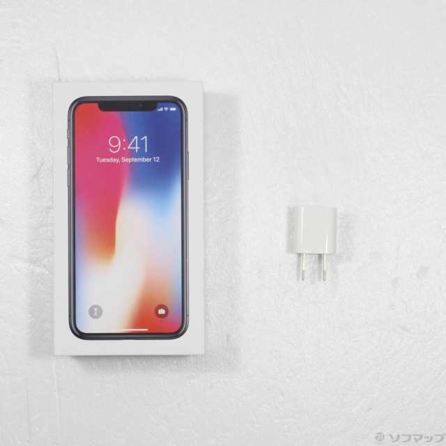 中古)Apple iPhoneX 256GB スペースグレイ MQC12J/A SoftBank(269-ud