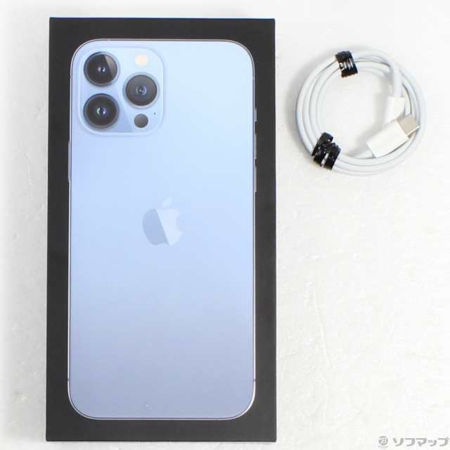 Apple iPhone13 Pro Max 128GB シエラブルー MLJ73J/A SIMフリー(368-ud)-