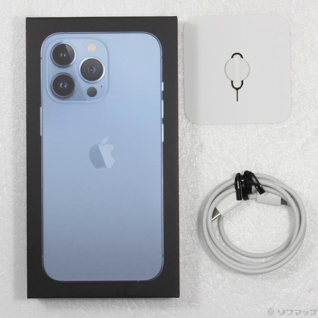 中古)Apple iPhone13 Pro 256GB シエラブルー MLUU3J/A SIM