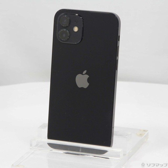 中古)Apple iPhone12 256GB ブラック MGJ03J/A SIMフリー(377-ud)の