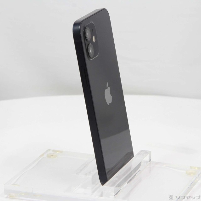 中古)Apple iPhone12 256GB ブラック MGJ03J/A SIMフリー(377-ud)の