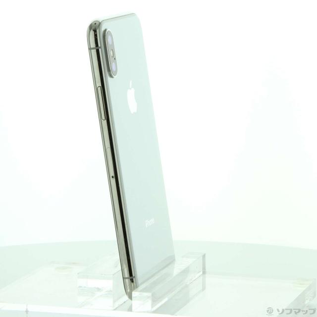 中古)Apple iPhoneX 256GB シルバー NQC22J/A SIMフリー(348-ud