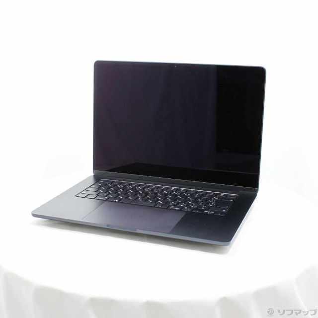 (中古)Apple MacBook Air 15.3-inch Mid 2023 MQKW3J/A Apple M2 8コアCPU_10コアGPU 8GB SSD256GB ミッドナイト (13.6 Ventura)(377-ud)