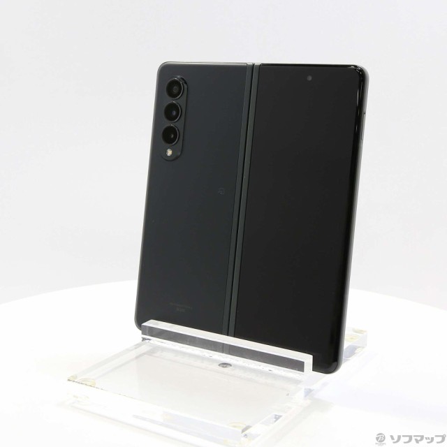 中古)SAMSUNG Galaxy Z Fold3 5G 256GB ファントムグリーン SCG11 au