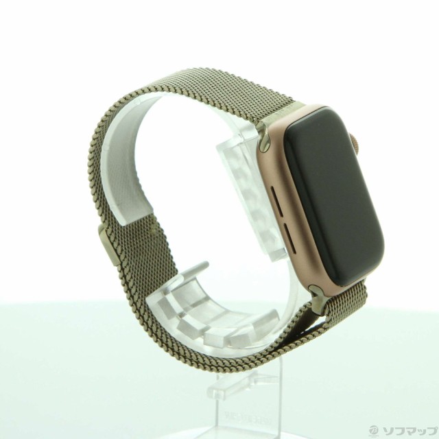 (中古)Apple Apple Watch SE 第1世代 GPS 40mm ゴールドアルミニウムケース  ゴールドミラネーゼループ(269-ud)｜au PAY マーケット