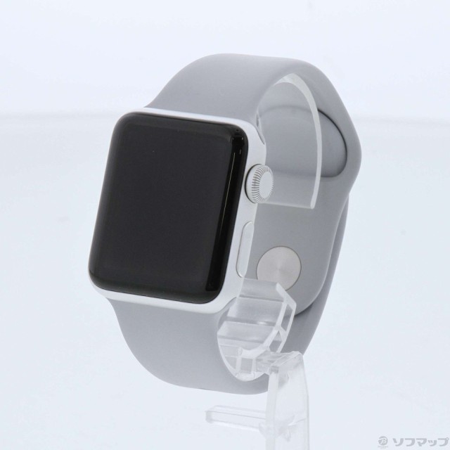 (中古)Apple Apple Watch Series 3 GPS 38mm シルバーアルミニウムケース フォッグスポーツバンド(344-ud)の通販は