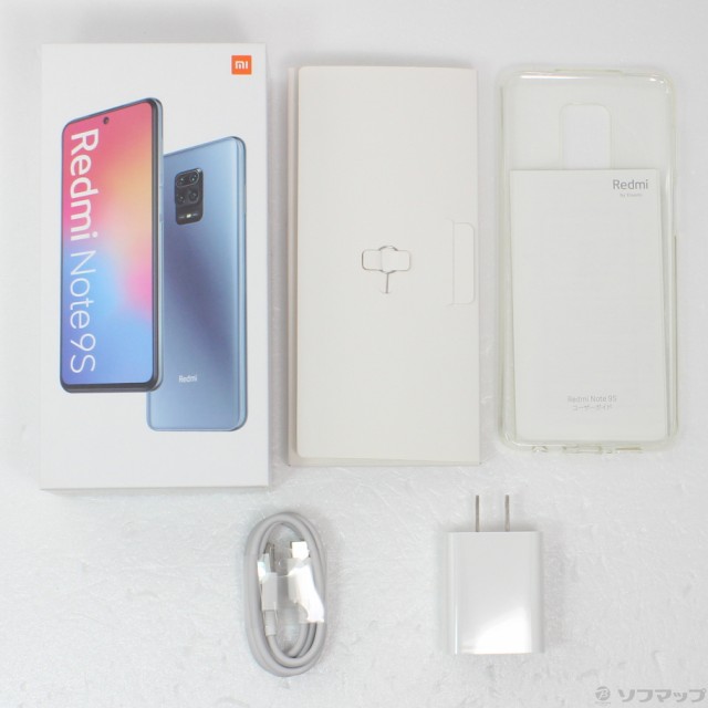 中古)Xiaomi Redmi Note 9S 64GB グレイシャーホワイト REDMI-NOTE9S4