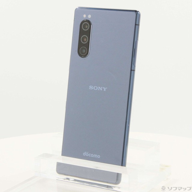 SONY Xperia 5 64GB ブルー SO-01M docomoロック解除SIMフリー(297-ud)-