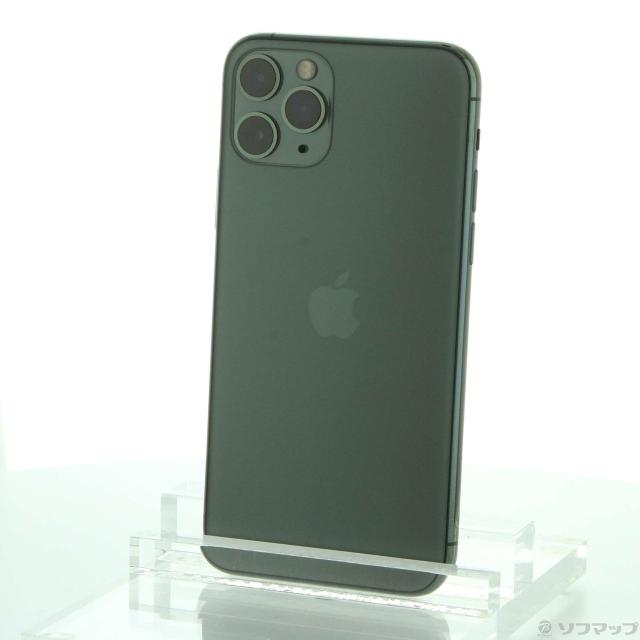 (中古)Apple iPhone11 Pro 256GB ミッドナイトグリーン MWCC2J/A SIMフリー(344-ud)の通販は携帯電話本体