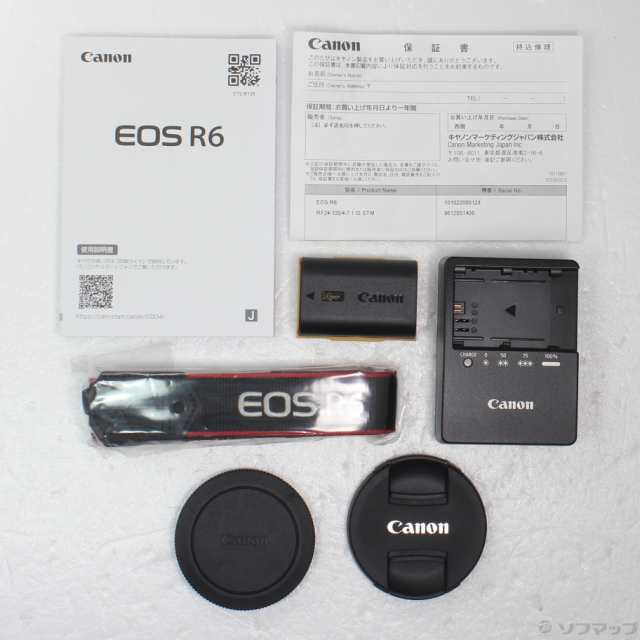 中古)Canon (展示品) EOS R6 RF24-105 IS STM レンズキット(262-ud)の