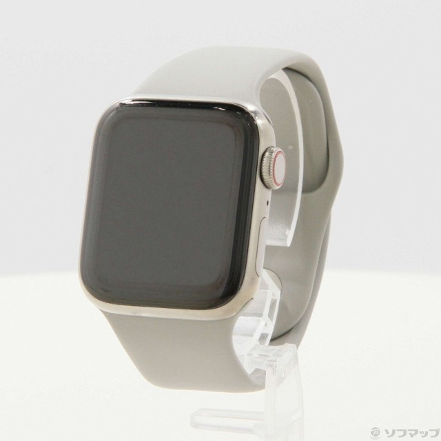 (中古)Apple Apple Watch Series 5 GPS + Cellular 40mm チタニウムケース  クレイスポーツバンド(258-ud)｜au PAY マーケット