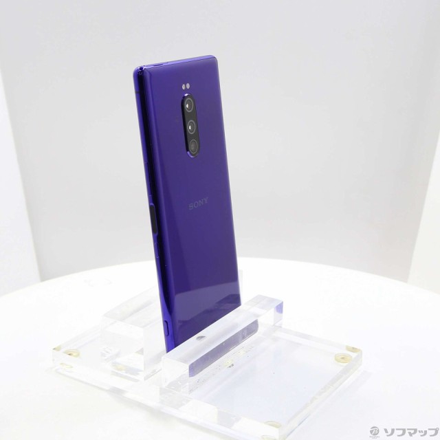 Xperia 1 Purple au SOV40 simロック解除済み - スマートフォン/携帯電話