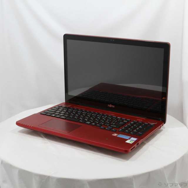 (中古)FUJITSU 格安安心パソコン LIFEBOOK AH77/B1 FMVA77B1R ガーネットレッド (Windows 10)(269-ud)