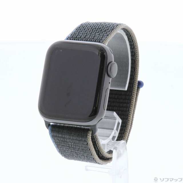 (中古)Apple Apple Watch SE 第1世代 GPS 40mm スペースグレイアルミニウムケース チャコールスポーツループ(349-ud)