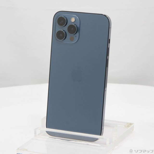 (中古)Apple iPhone12 Pro Max 512GB パシフィックブルー MGD63J/A SIMフリー(377-ud)