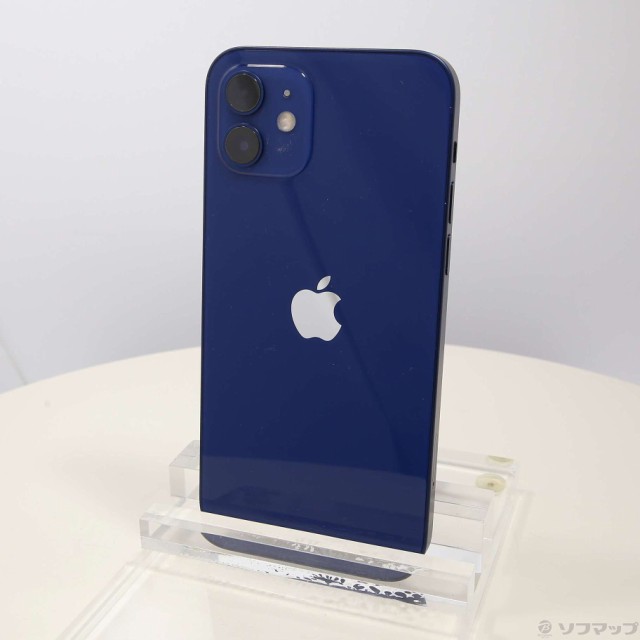 (中古)Apple iPhone12 128GB ブルー MGHX3J/A SIMフリー(251-ud)