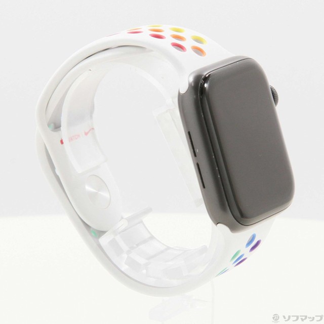 中古)Apple Apple Watch Series 5 Nike+ GPS 44mm スペースグレイ ...