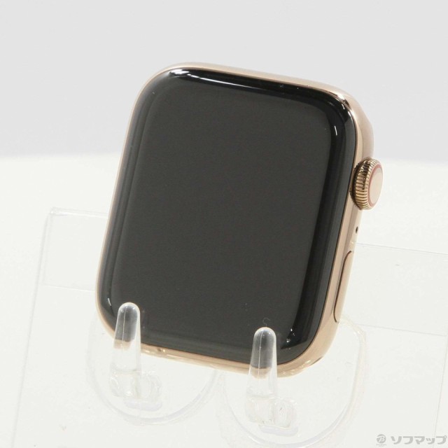 (中古)Apple Apple Watch Series 5 GPS + Cellular 44mm ゴールドステンレススチールケース  バンド無し(196-ud)｜au PAY マーケット