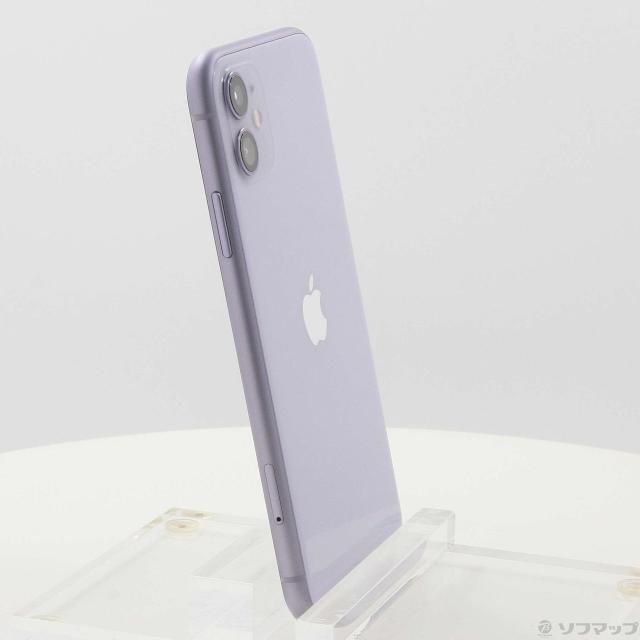 中古)Apple iPhone11 128GB パープル MHDM3J/A SIMフリー(269-ud)の  