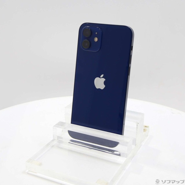 (中古)Apple iPhone12 128GB ブルー MGHX3J/A SIMフリー(349-ud)