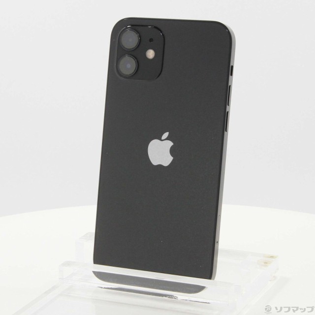 (中古)Apple iPhone12 128GB ブラック MGHU3J/A SIMフリー(348-ud)