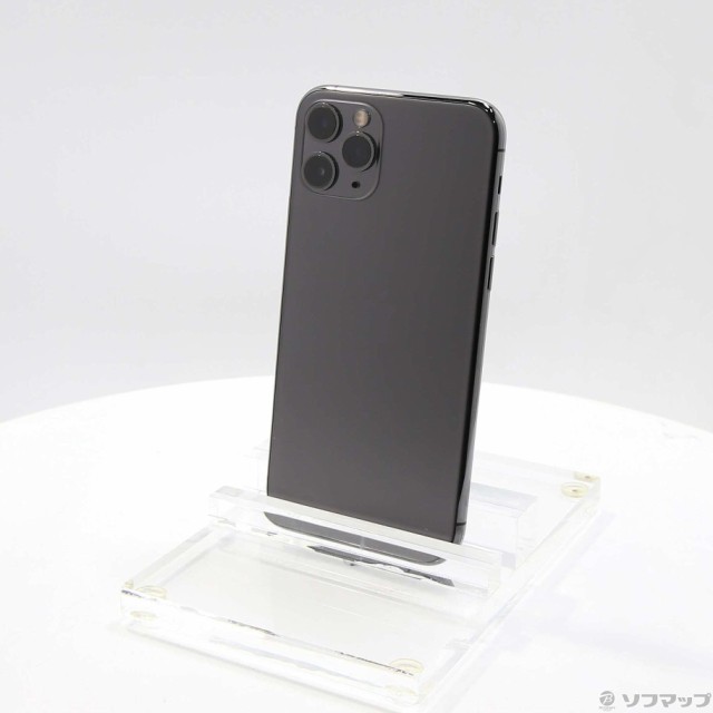 (中古)Apple iPhone11 Pro 256GB スペースグレイ MWC72J/A SIMフリー(297-ud)