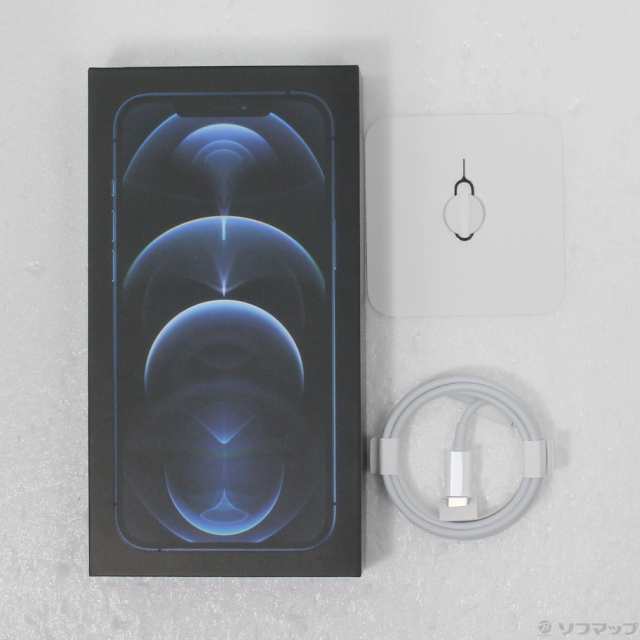 (中古)Apple iPhone12 Pro Max 512GB パシフィックブルー MGD63J/A SIMフリー(295-ud) 携帯電話本体