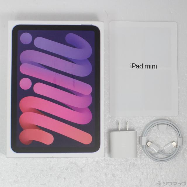中古)Apple iPad mini 第6世代 256GB パープル MK7X3J/A Wi-Fi(295-ud 