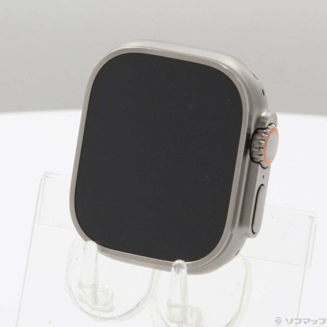 (中古)Apple (展示品) Apple Watch Ultra GPS + Cellular 49mm チタニウムケース バンド無し(252-ud)の通販は