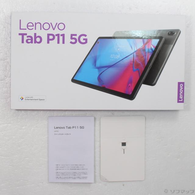 中古)Lenovo Lenovo Tab P11 5G 64GB ストームグレー LET01 au(295-ud)