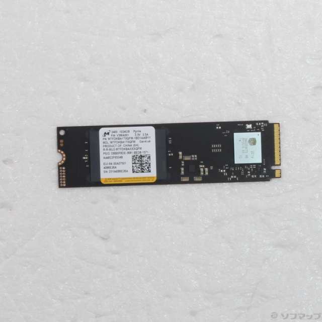 (中古)Micron MTFDKBK1T0QFM-1BD1AABYY(262-ud)