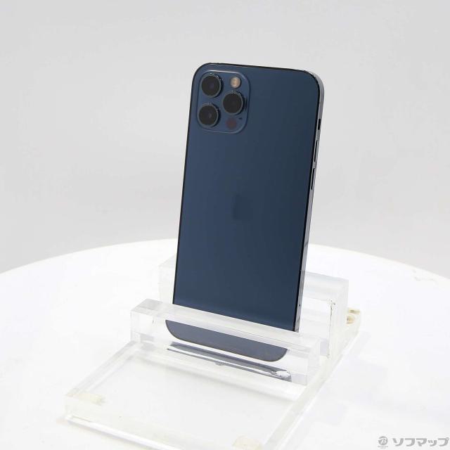 中古)Apple iPhone12 Pro 256GB パシフィックブルー MGMD3J/A SIM 
