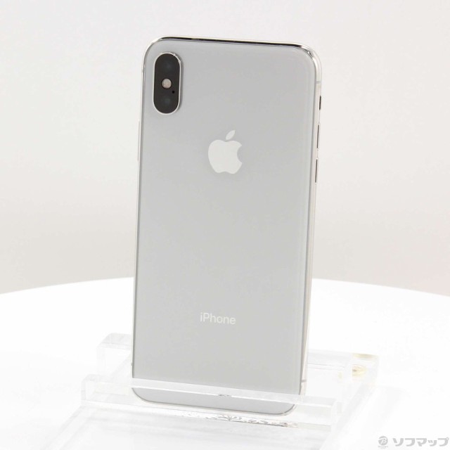 Apple iPhoneX 64GB シルバー MQAY2J/A SIMフリー(251-ud) 携帯電話本体