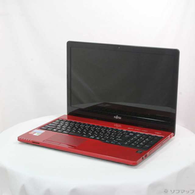 (中古)FUJITSU 格安安心パソコン LIFEBOOK AH45/W FMVA45WR ルビーレッド (Windows 10)(381-ud)