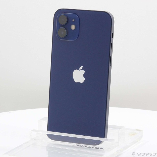 (中古)Apple iPhone12 128GB ブルー MGHX3J/A SIMフリー(344-ud)