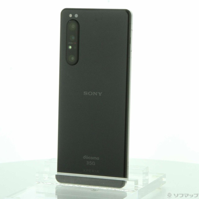 (中古)SONY Xperia 1 II 128GB ブラック SO-51A docomoロック解除SIMフリー(305-ud)