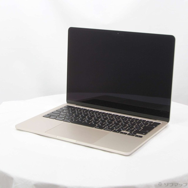 (中古)Apple MacBook Air 13.6-inch Mid 2022 MLY13J/A Apple M2 8コアCPU_8コアGPU 8GB SSD256GB スターライト (12.6 Monterey)(276-ud)