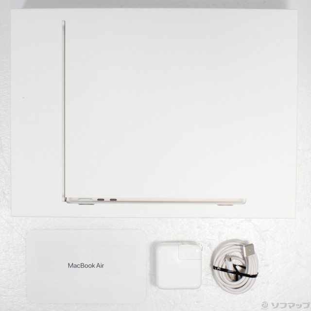 (中古)Apple MacBook Air 13.6-inch Mid 2022 MLY13J/A Apple M2 8コアCPU_8コアGPU 8GB SSD256GB スターライト (12.6 Monterey)(276-ud)