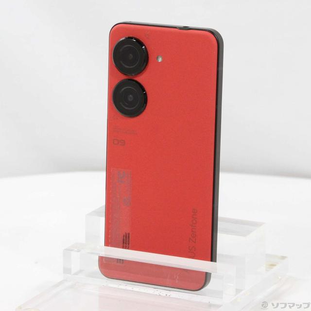 中古)ASUS Zenfone 9 128GB サンセットレッド ZF9-RD8S128 SIM