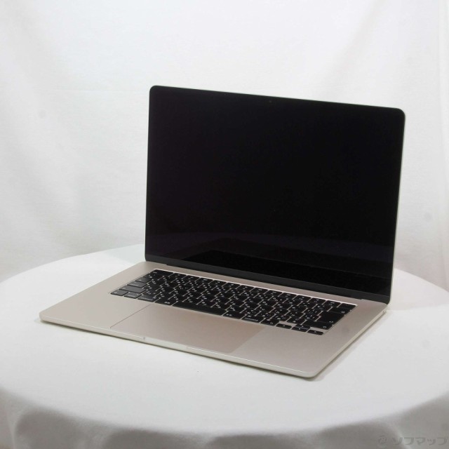 (中古)Apple MacBook Air 15.3-inch Mid 2023 MQKU3J/A Apple M2 8コアCPU_10コアGPU 8GB SSD256GB スターライト (14.3 Sonoma)(371-ud)