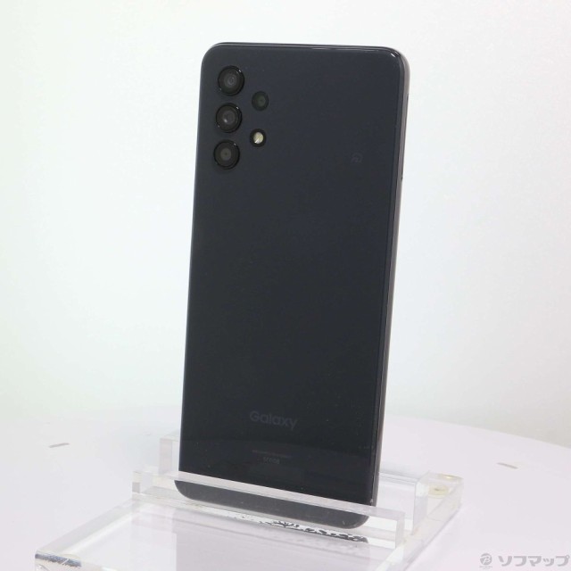 中古)SAMSUNG GALAXY A32 5G 64GB オーサムブラック SCG08 auロック 