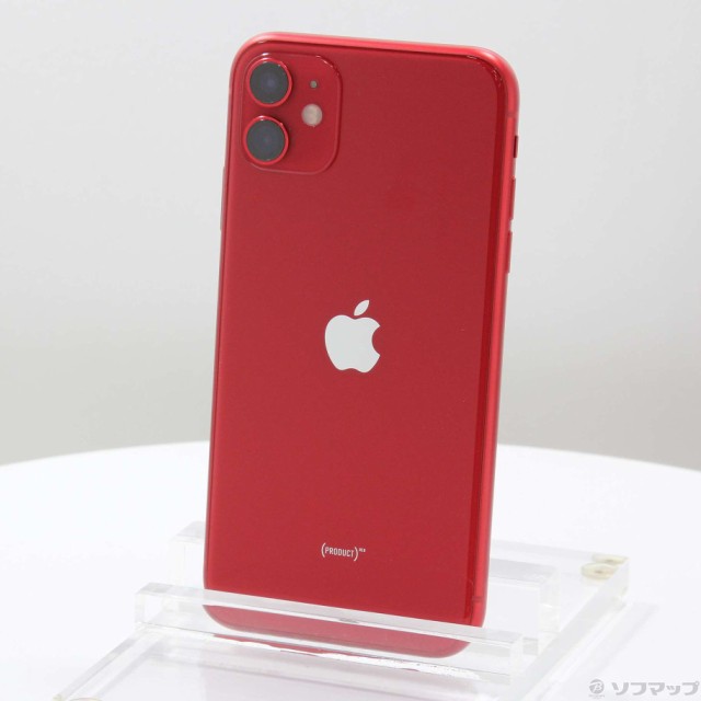 (中古)Apple iPhone11 128GB プロダクトレッド MHDK3J/A SIMフリー(252-ud)