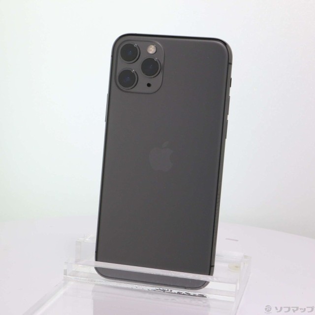 (中古)Apple iPhone11 Pro 64GB スペースグレイ MWC22J/A SIMフリー(247-ud)